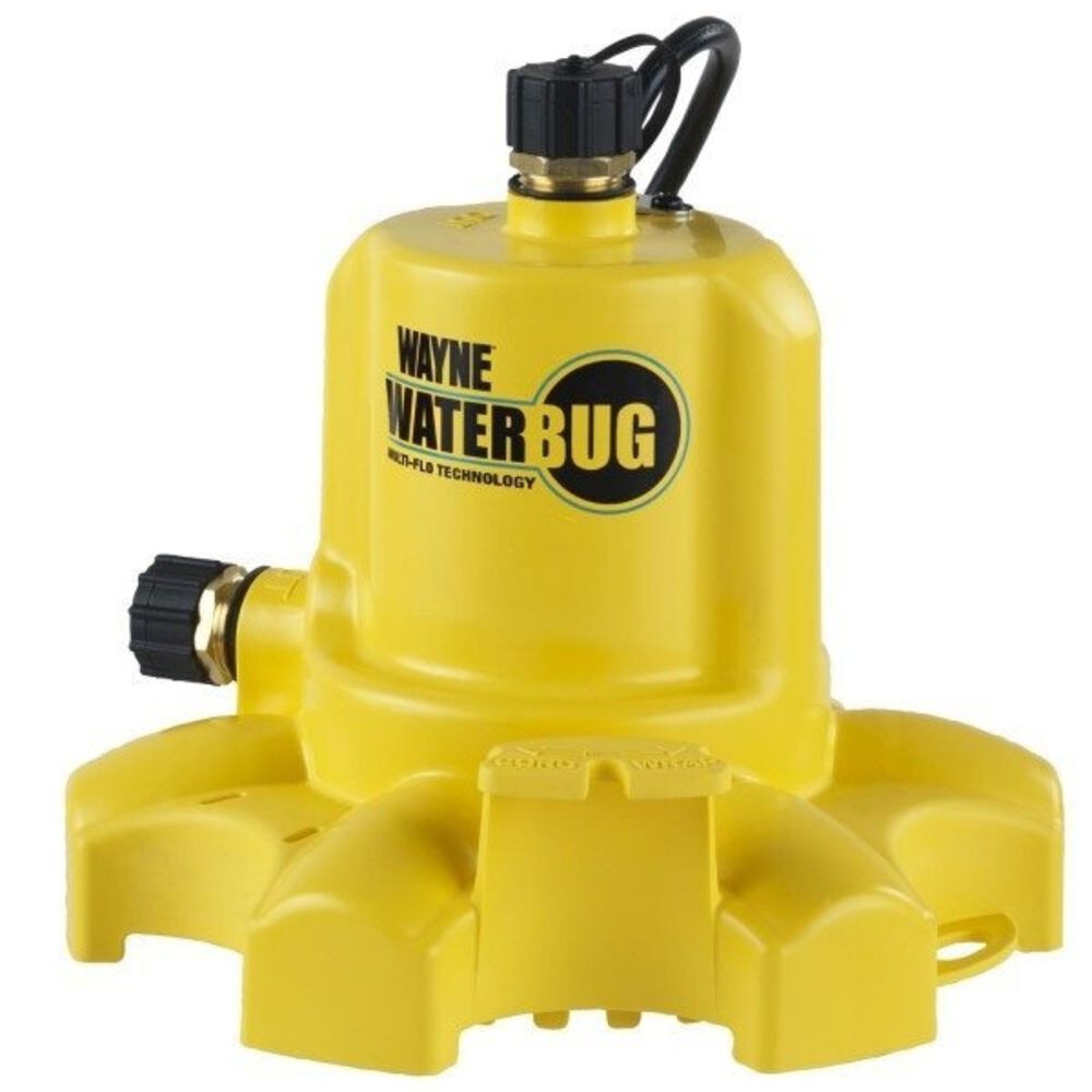 WaterBUG Submersible Water Removal Pump with Multi-Flow Technology WWB