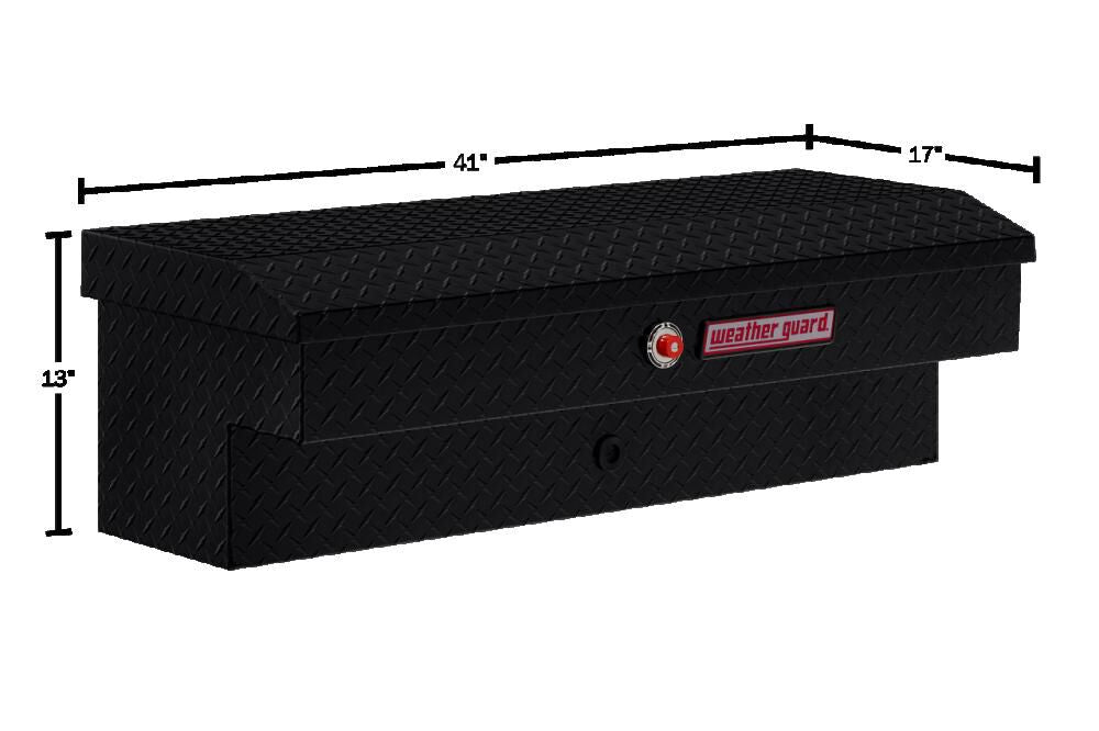 41in Lo-Side Truck Tool Box Aluminum Gloss Black 184-5-04