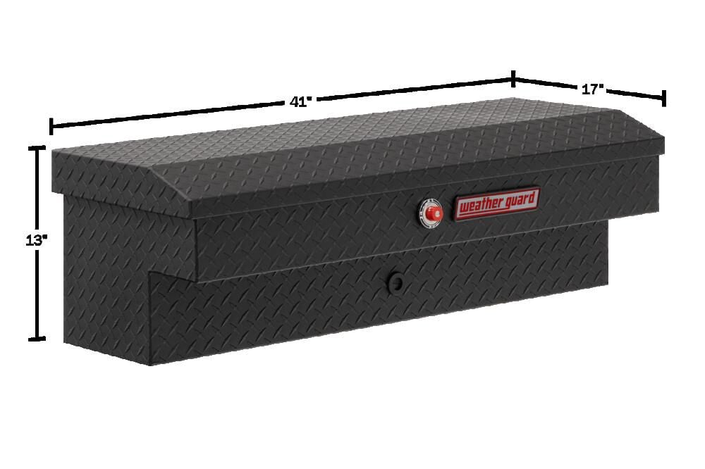 41in Lo-Side Truck Tool Box Aluminum Textured Matte Black 184-52-04