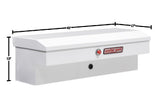 41in Lo-Side Truck Tool Box Steel White 185-3-04