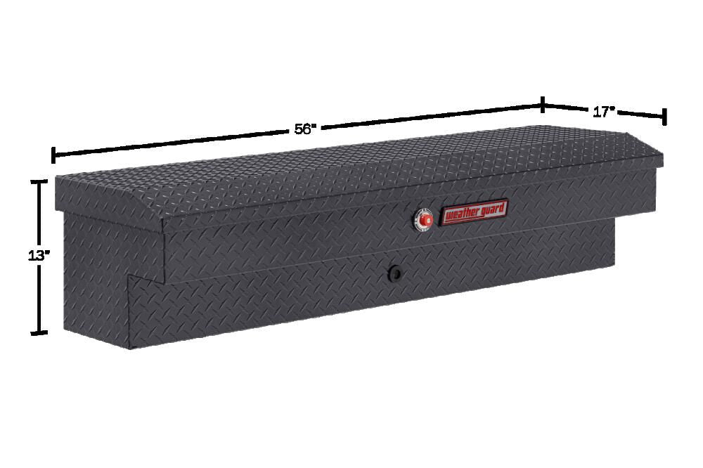 56in Lo-Side Truck Tool Box Aluminum Gunmetal Gray 174-6-04