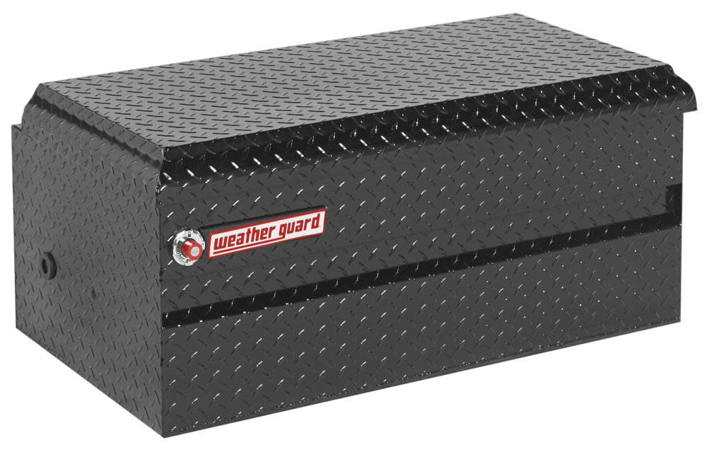 62-in x 20-in x 19.25-in Black Aluminum Universal Truck Tool Box 664-5-01