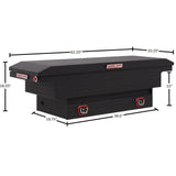 7.7 Cu ft Aluminum Gloss Black Saddle Box 131-5-01