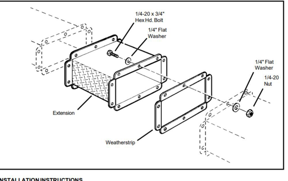 Extension for Conduit Carrier 238