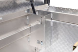 Saddle Box Aluminum Full Low Profile Clear 121-0-04