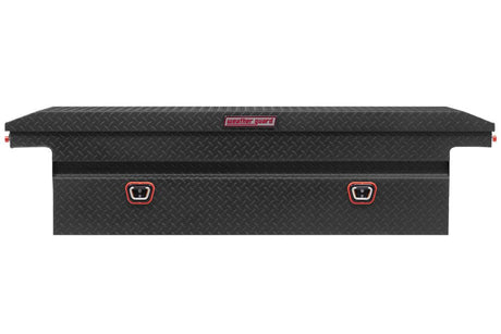 Saddle Box Aluminum Full Low Profile Textured Matt Black 121-52-04