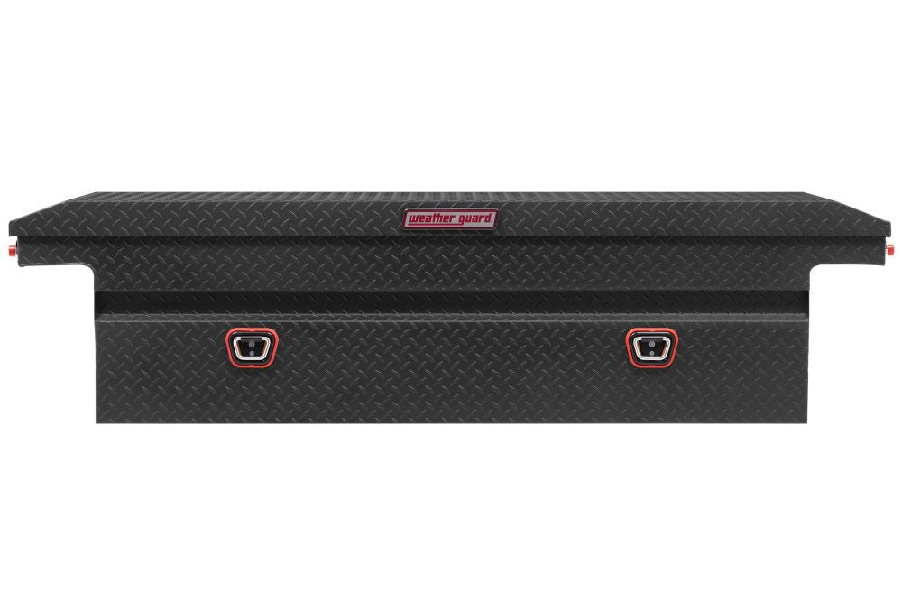 Saddle Box Aluminum Full Low Profile Textured Matt Black 121-52-04