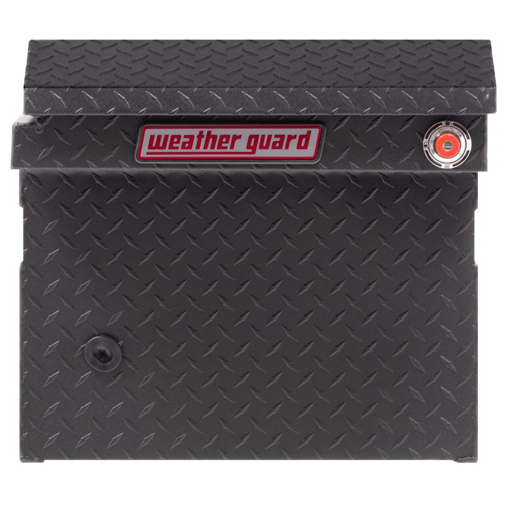 Saddle Box Aluminum Full Low Profile Textured Matt Black 121-52-04