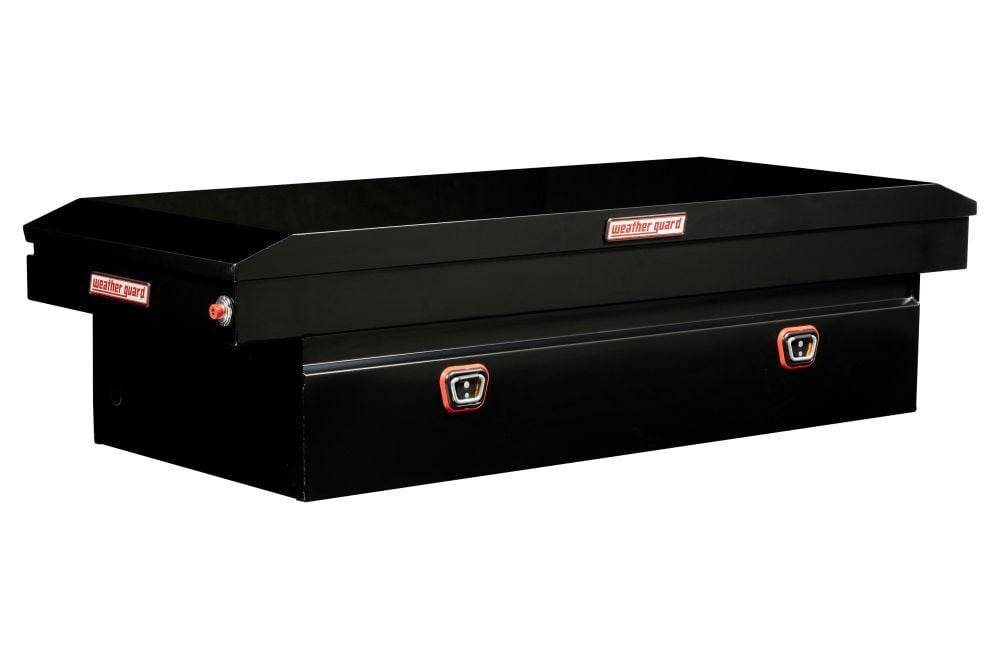 Saddle Box, Steel, Full Extra Wide, Gloss Black, 15.5 cu ft 116-5-04