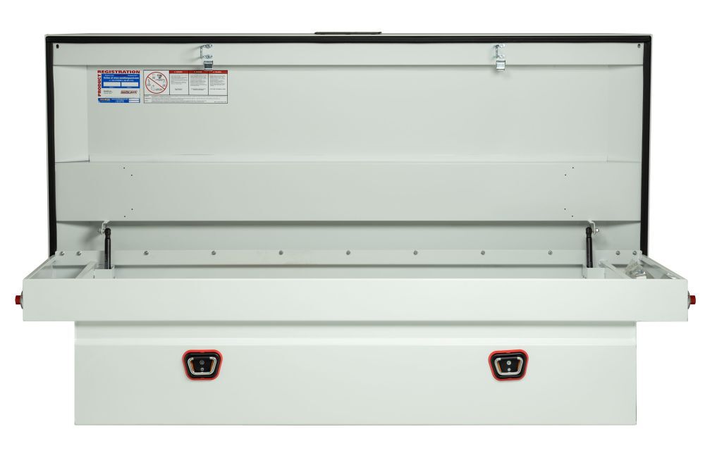 Saddle Box, Steel, Full Extra Wide, White, 15.5 cu ft 116-3-04