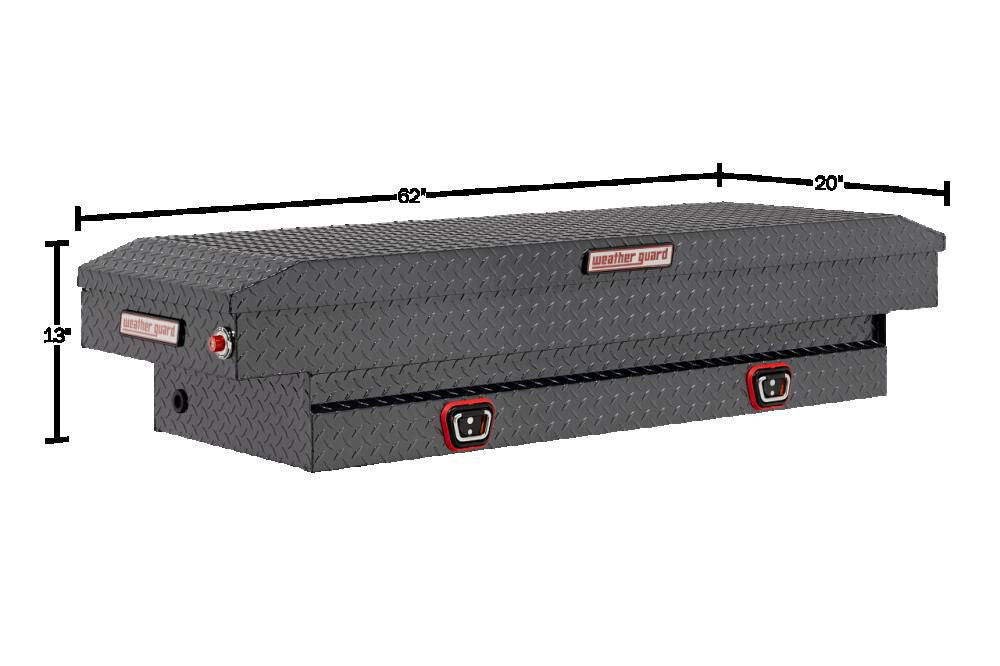 Saddle Truck Tool Box Aluminum Compact Gunmetal Gray 154-6-03