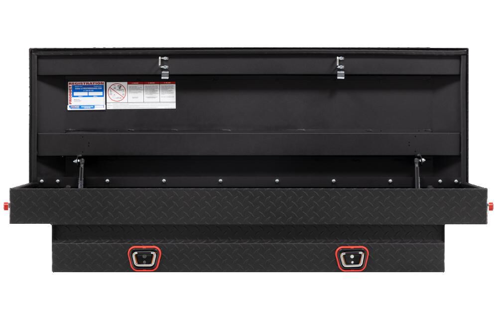 Saddle Truck Tool Box Aluminum Compact Matte Black 154-52-04