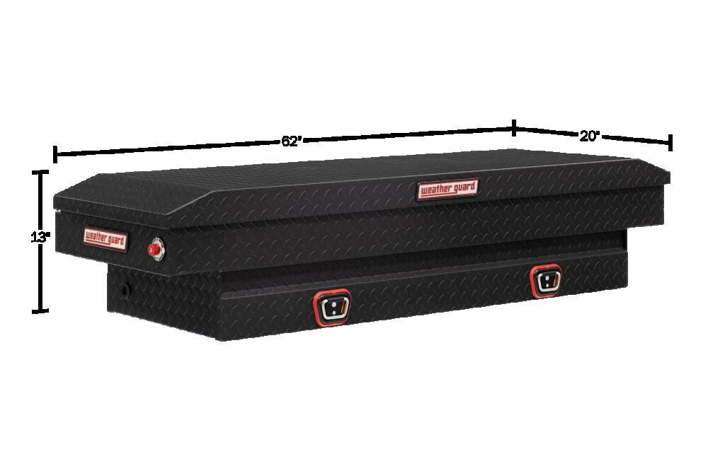 Saddle Truck Tool Box Aluminum Compact Matte Black 154-52-04