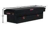 Saddle Truck Tool Box Aluminum Full Standard Gloss Black 127-5-04