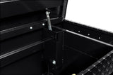 Saddle Truck Tool Box Aluminum Full Standard Gloss Black 127-5-04