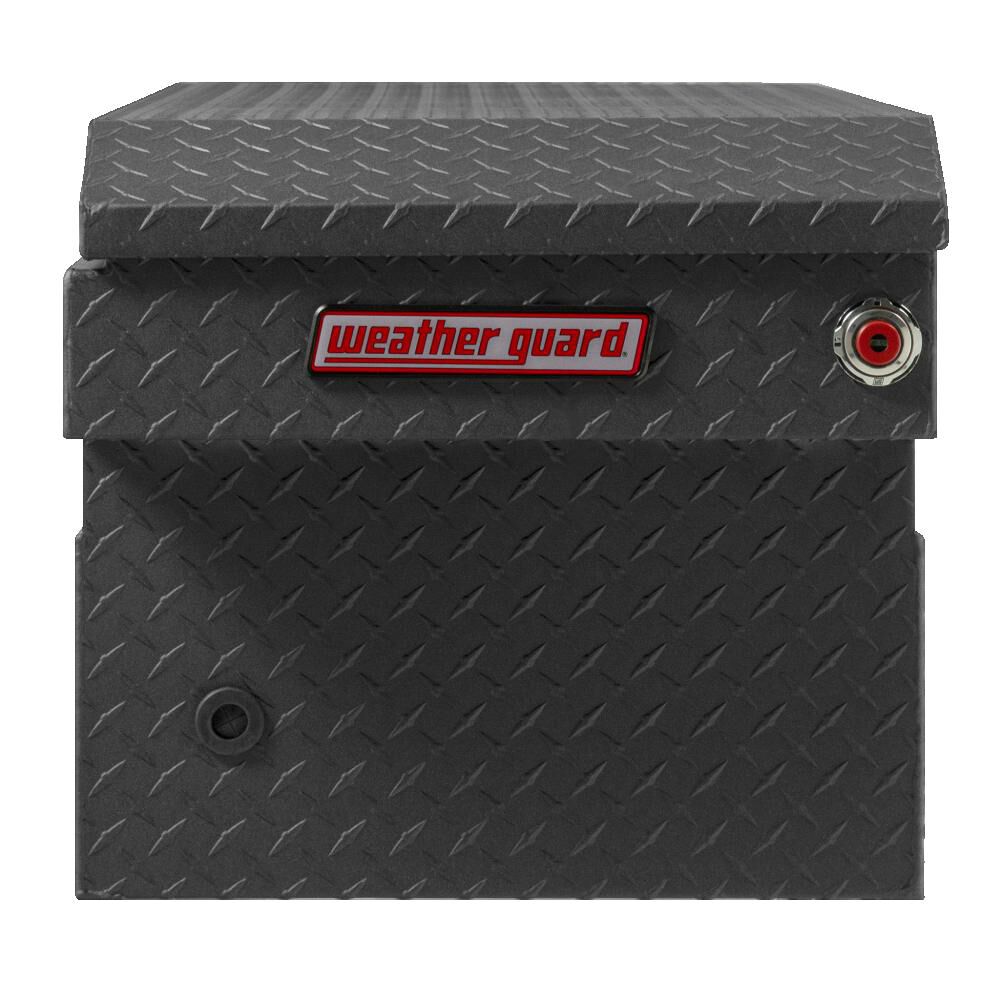 Saddle Truck Tool Box Aluminum Full Standard Textured Matte Black 127-52-04