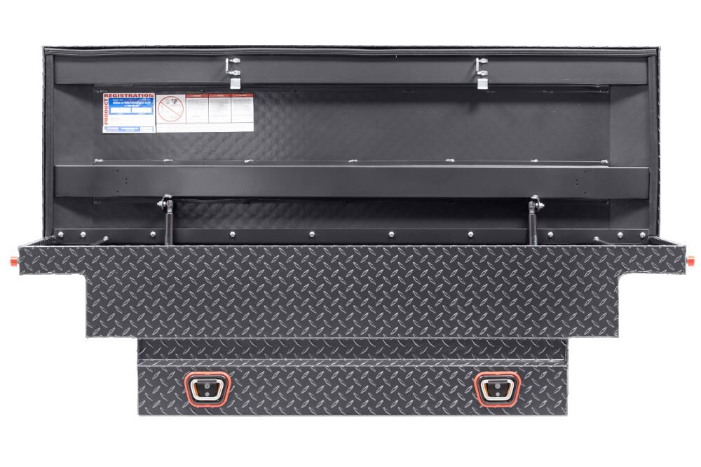 Saddle Truck Tool Box Aluminum Low Profile Gunmetal Gray 131-6-04