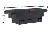 Saddle Truck Tool Box Aluminum Low Profile Gunmetal Gray 131-6-04