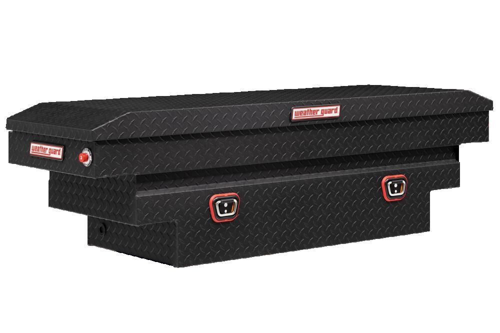 Saddle Truck Tool Box AluminumCompact Deep Textured Matte Black 137-52-04