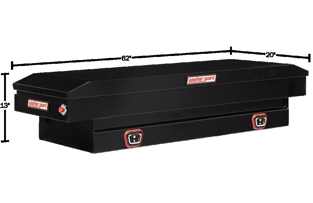 Saddle Truck Tool Box Steel Compact Gloss Black 156-5-03