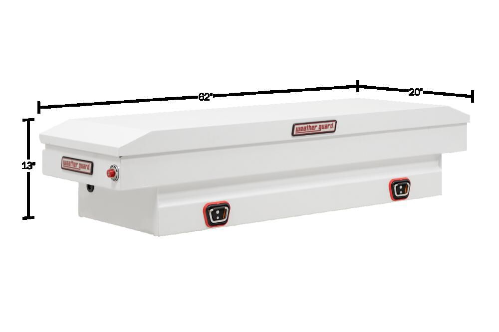 Saddle Truck Tool Box Steel Compact White 156-3-04