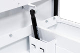 Saddle Truck Tool Box Steel Full Deep White 128-3-04