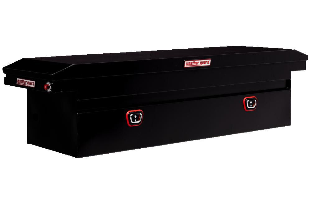 Saddle Truck Tool Box Steel Full Low Profile Gloss Black 120-5-04