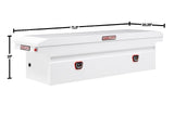 Saddle Truck Tool Box Steel Full Low Profile White 120-3-04