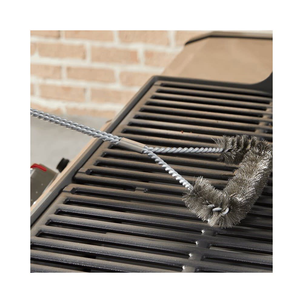 18in Three-Sided Bristle Grill Brush 6278