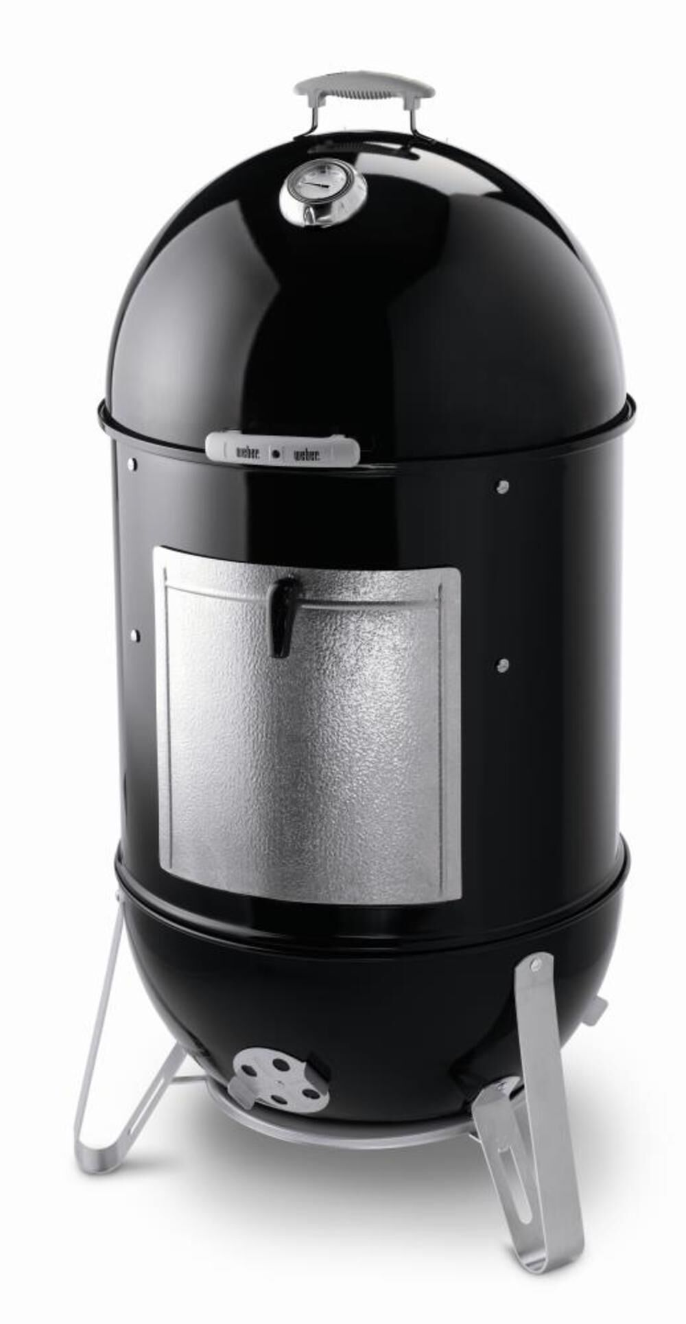 22 inch Smokey Mountain Cooker Smoker in Black with Cover and Built-In Thermometer 731001