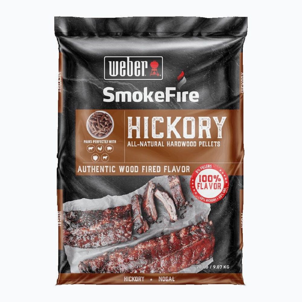 All-Natural Hardwood Pellets 40% Hickory/60% Oak/0% Fillers for Wood Pellet Grills 190002