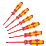 6pc Kraftform Plus 100 167 i/6 VDE Screwdriver Set 5133356001