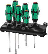 6pc Kraftform Plus Lasertip 334/6 Rack Screwdriver Set 5105650001