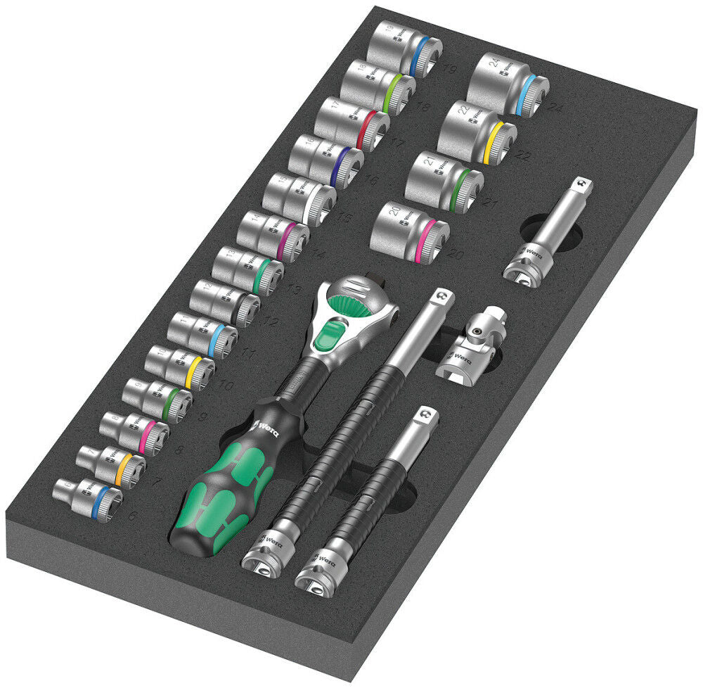 9721 Foam Insert 8000 B Zyklop Ratchet Set 1 23pc 5150111001