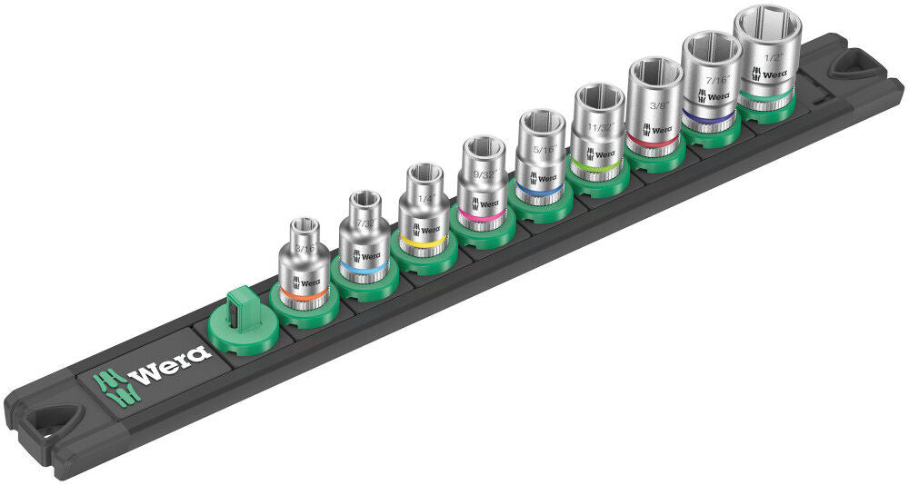 Magnetic Socket Rail A 1/4 in Drive Zyklop Socket Set 9pc 5005420001