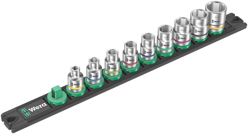 Magnetic Socket Rail B 3/8 in Drive Zyklop Socket Set 9pc 5005450001