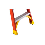 T6200 10-ft Fiberglass Type 1a- 300-lb Load Capacity Twin Step Ladder T6210