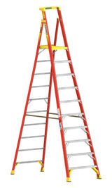 PD6200 13-ft Fiberglass Type 1A-300-lb Load Capacity Platform Step Ladder PD6210