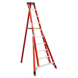 FTP6200 10-ft Fiberglass Type 1A-300-lb Load Capacity Tripod Step Ladder FTP6210