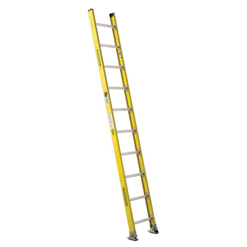 7100-1 10-ft Fiberglass Type 1aa- 375-lb Load Capacity Straight Ladder 7110-1