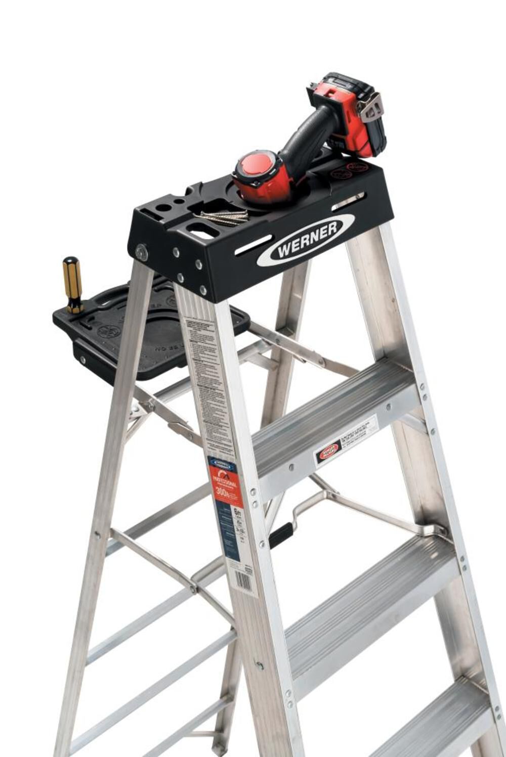 370 10-ft Aluminum Type 1A-300-lb Load Capacity Step Ladder 310