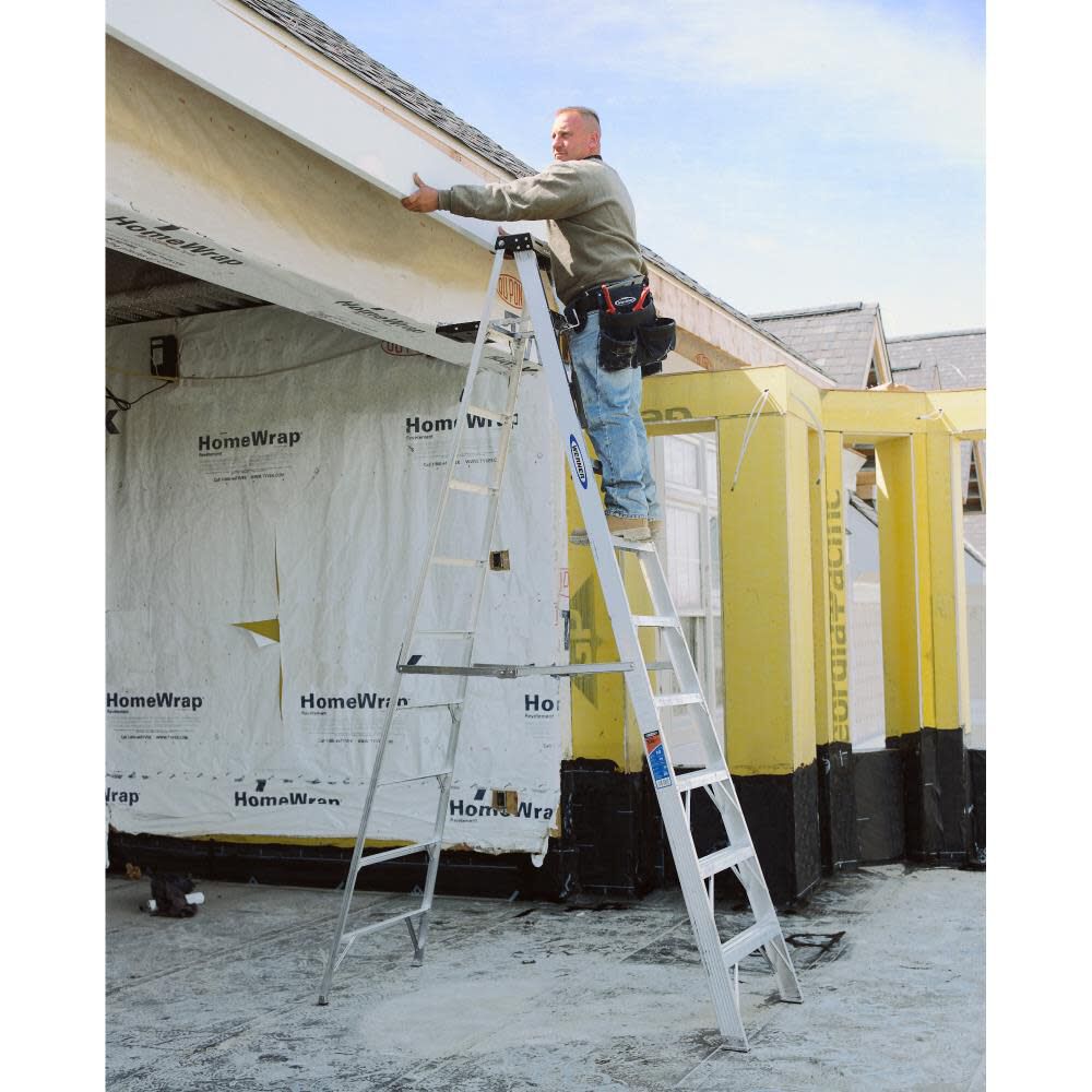 370 10-ft Aluminum Type 1A-300-lb Load Capacity Step Ladder 310