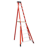 FTP6200 12-ft Fiberglass Type 1A-300-lb Load Capacity Tripod Step Ladder FTP6212