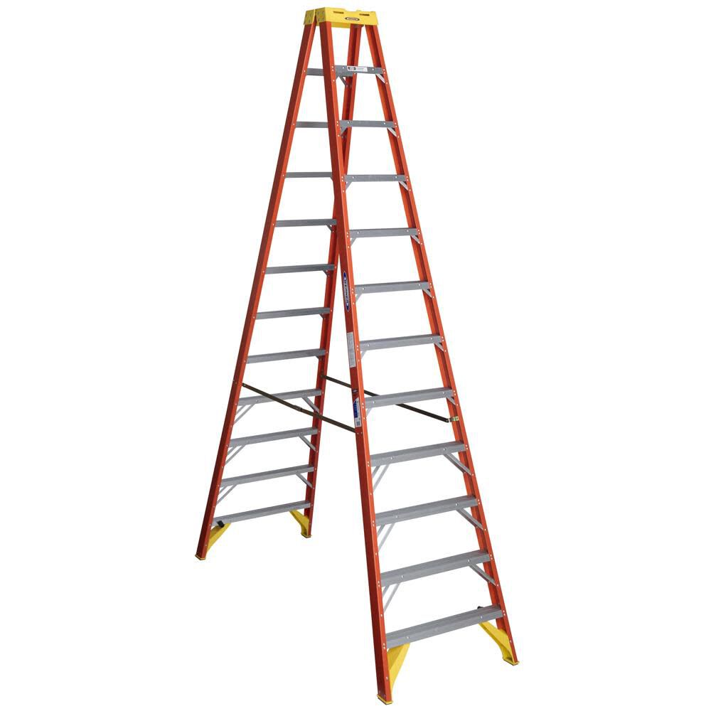 12 Ft. Type IA Fiberglass Twin Ladder T6212