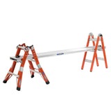 FMT Pro 5-in-1 14.25-ft Reach Type 1a- 300-lb Load Capacity Telescoping Multi-Position Ladder FMT-13