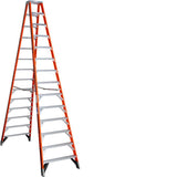 T7400 14-ft Fiberglass Type 1A-300-lb Load Capacity Step Ladder T7414