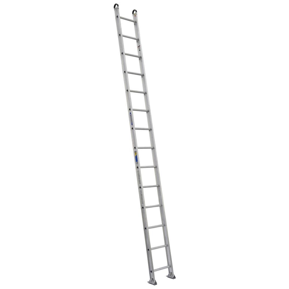 500 14-ft Aluminum Type 1AA-375-lb Load Capacity Straight Ladder 514-1