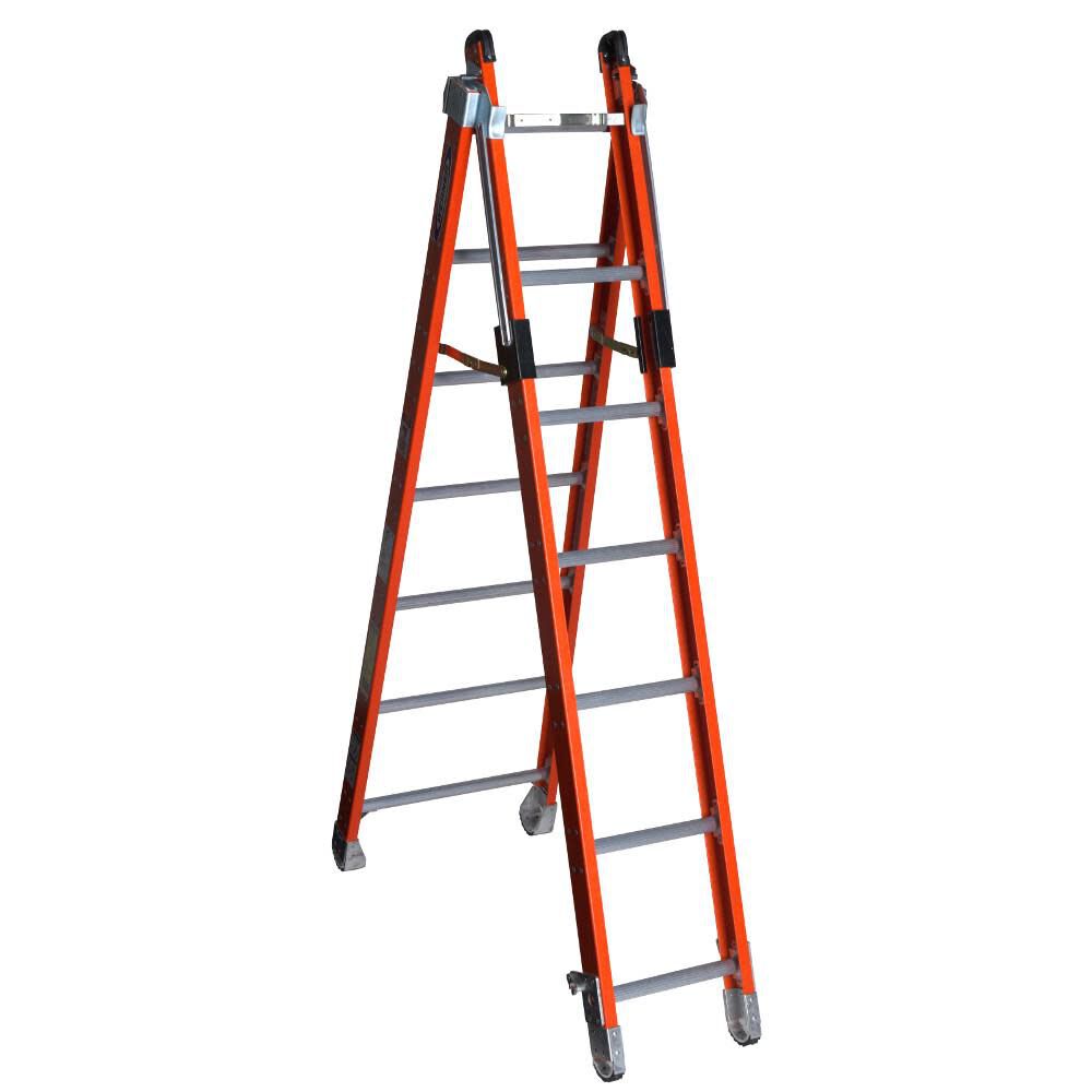 7800 13-ft Reach Type 1AA-375-lb Load Capacity Multi-Position Ladder 7807