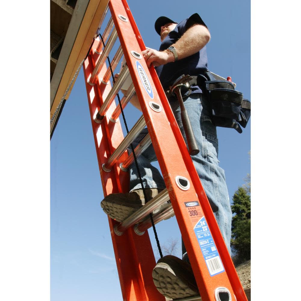 16-ft Fiberglass 300-lb Type IA Extension Ladder D6216-2