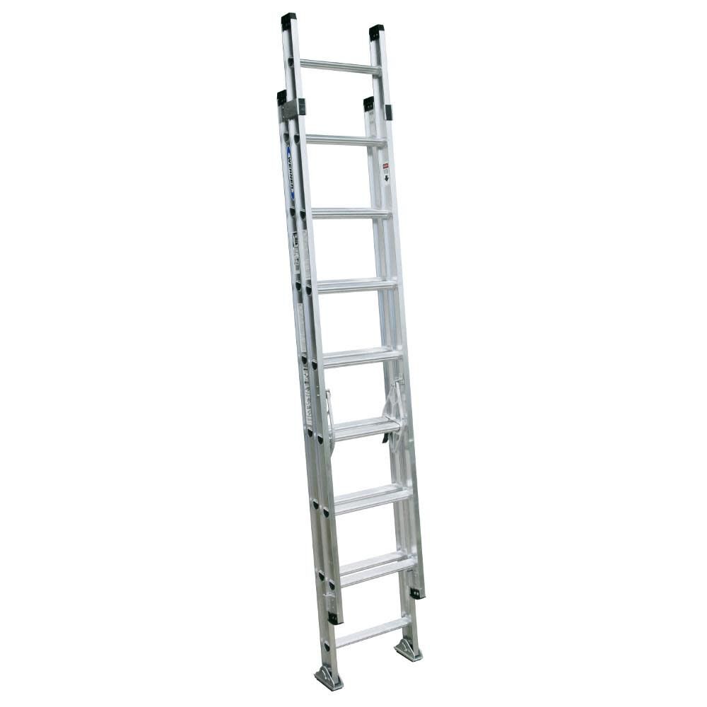 D1500-2 16-ft Aluminum Type 1A-300-lb Load Capacity Extension Ladder D1516-2